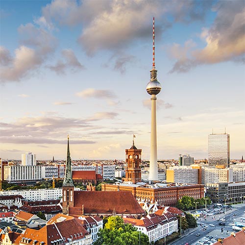 Panorama des Hauptstandortes der DRV Bund Berlin